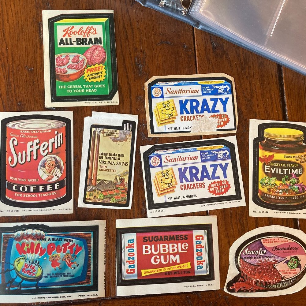 Rare Wacky Packages Stickers Bundle Set GC VG